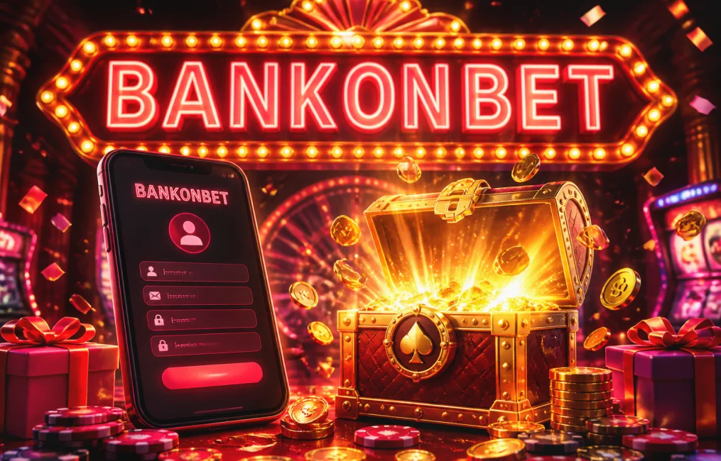 Registrierungsformular von Bankonbet auf dem Smartphone mit ausgefüllten Feldern für Name und E-Mail